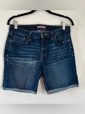 Tommy Hilfiger Casual Vacation Bermuda Denim Shorts Women’s 6 Blue Stretchy